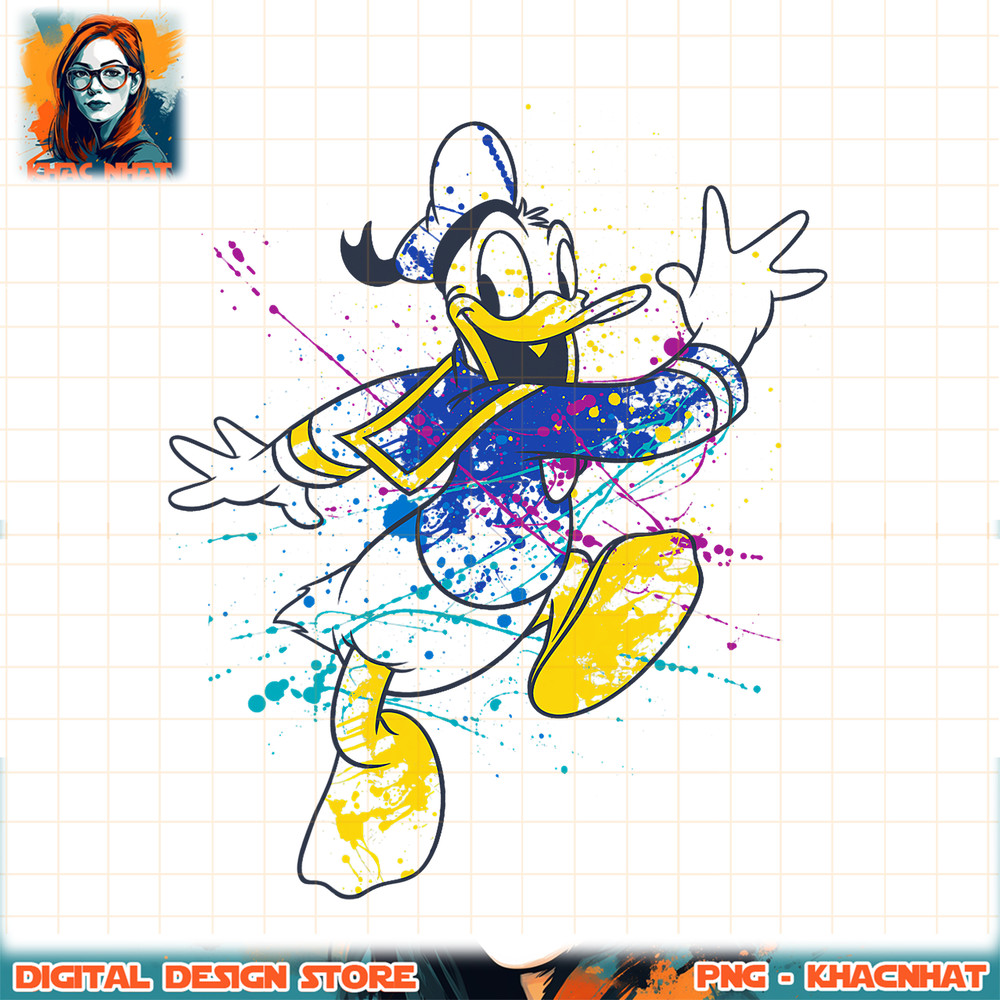 Disney Mickey And Friends Donald Duck Paint Splatter PNG Download copy.jpg