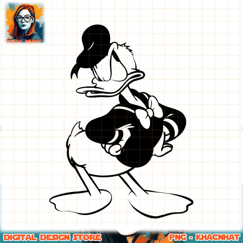 Disney Mickey And Friends Donald Duck Vintage Style Print PNG Download copy.jpg