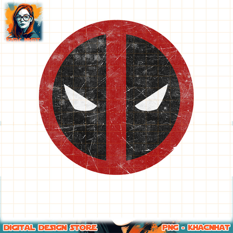 Marvel Deadpool Mask Classic Distressed Graphic PNG Download PNG Download copy.jpg
