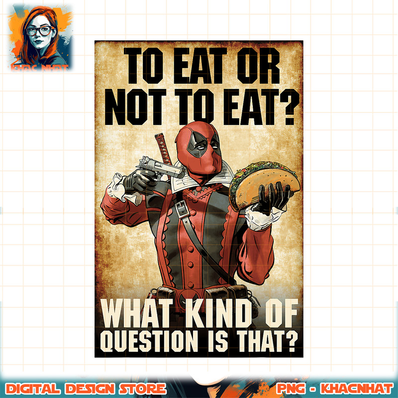 Marvel Deadpool To Eat Or Not To Eat Graphic PNG Download PNG Download copy.jpg
