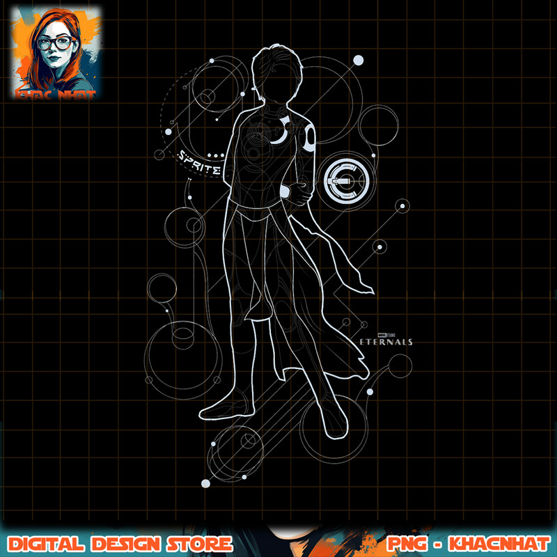 Marvel Eternals Sprite Line Art Silhouette png, digital download, instant .jpg
