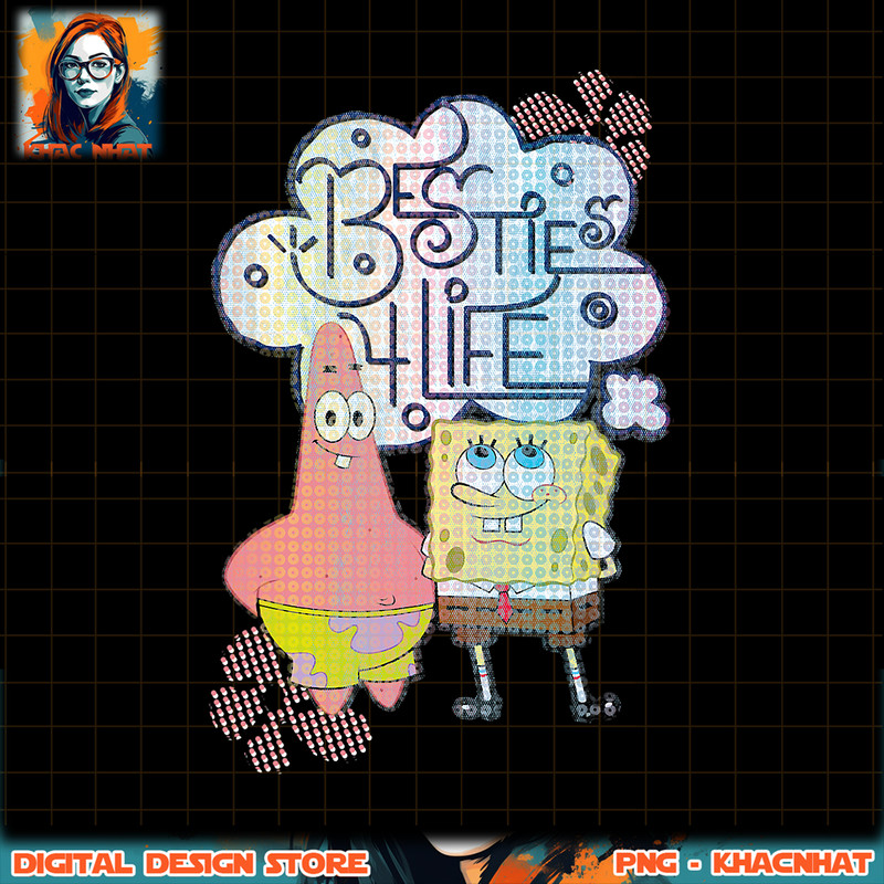 Spongebob And Patrick Bestie 4 Life png, digital download, instant .jpg