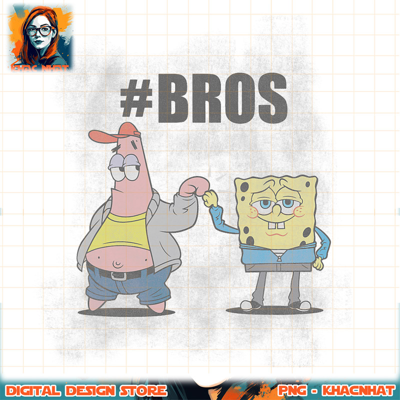 SpongeBob And Patrick BROS png, digital download, instant .jpg