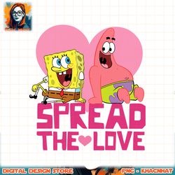 spongebob and patrick spread the love png, digital download, instant