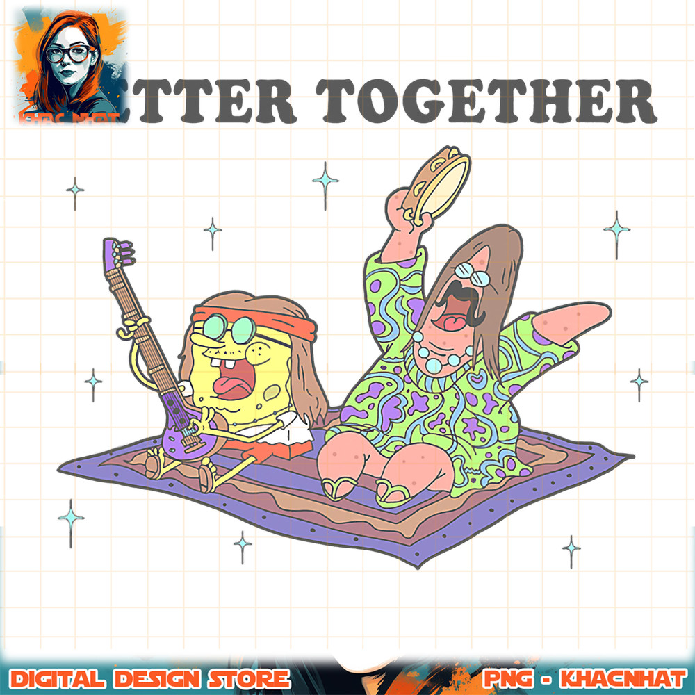 SpongeBob SquarePants _ Patrick Better Together Magic Carpet png, digital download, instant .jpg