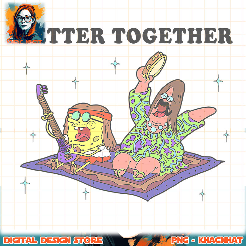 SpongeBob SquarePants _ Patrick Better Together Magic Carpet png, digital download, instant .jpg
