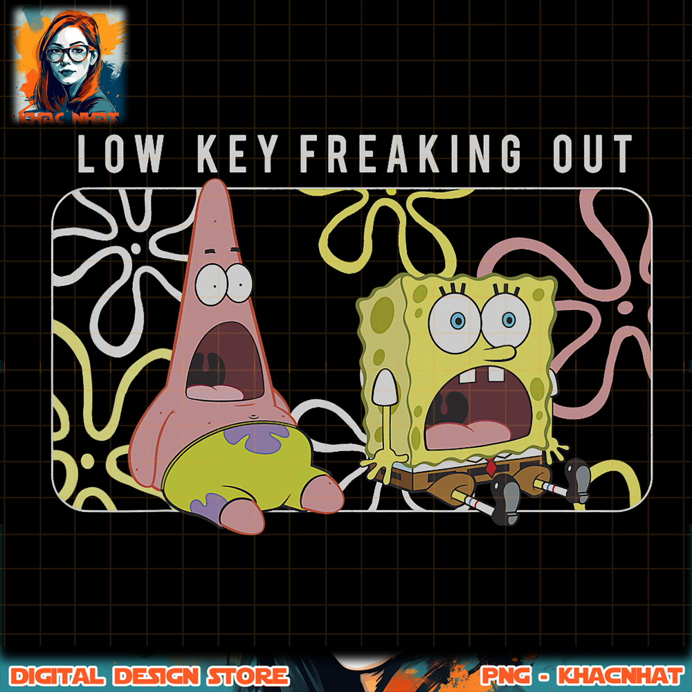 SpongeBob SquarePants _ Patrick Low Key Freaking Out png, digital download, instant .jpg