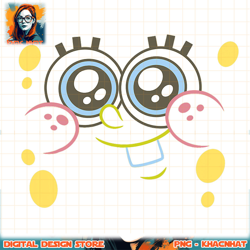 SpongeBob SquarePants Baby Sponge Face png, digital download, instant .jpg