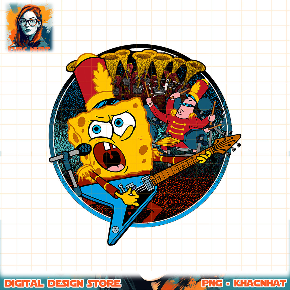 SpongeBob SquarePants Band Graphic png, digital download, instant png, digital download, instant .jpg