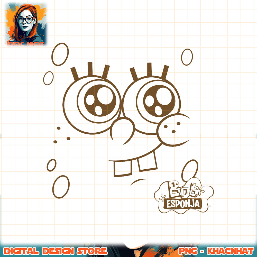 SpongeBob SquarePants Bob Esponja Face png, digital download, instant .jpg