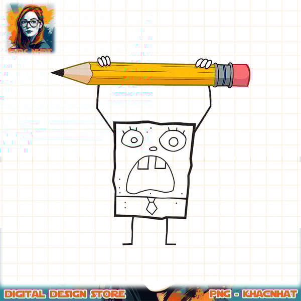 SpongeBob SquarePants DoodleBob Pencil Rage png, digital dow | Inspire ...