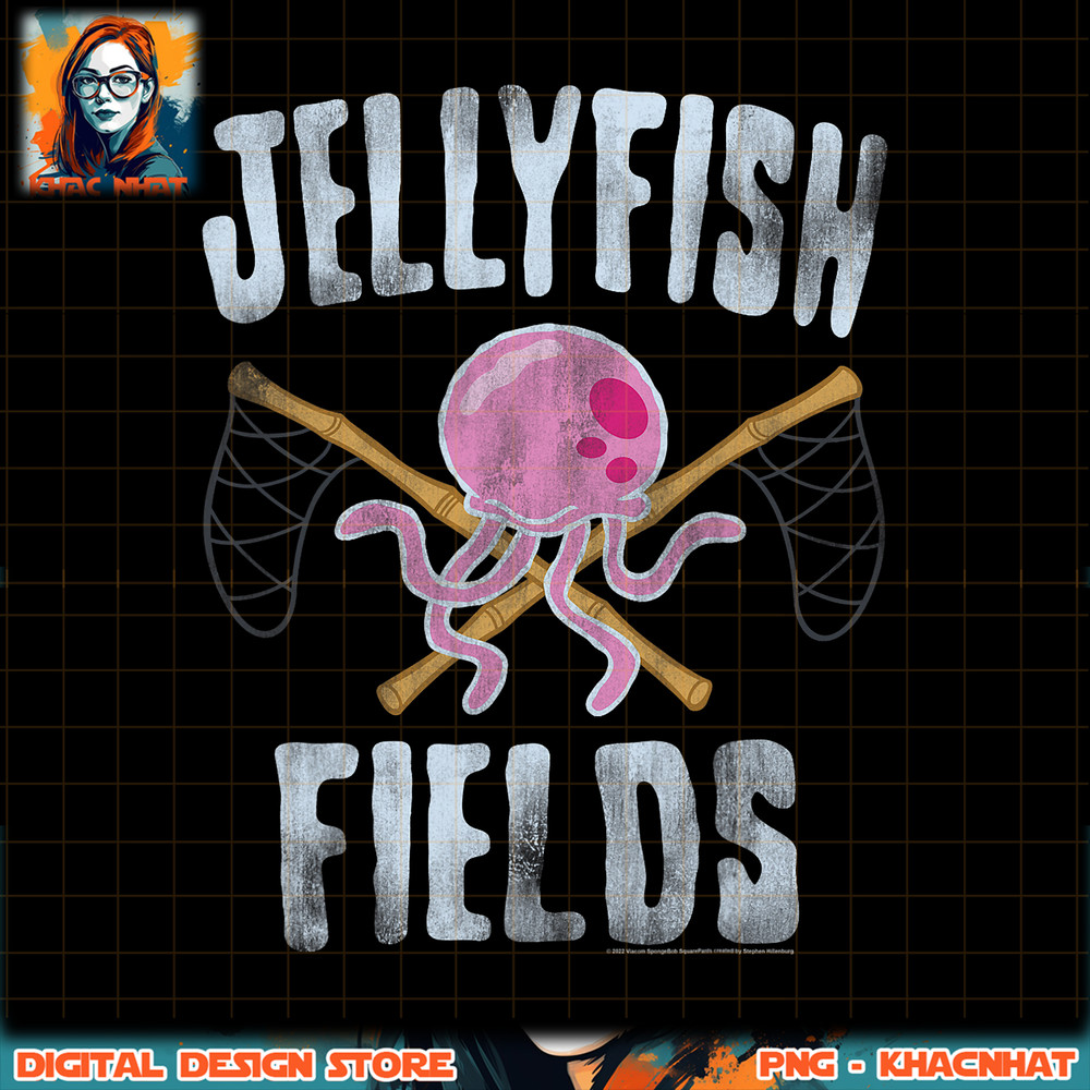 SpongeBob SquarePants Jellyfish Fields png, digital download, instant .jpg