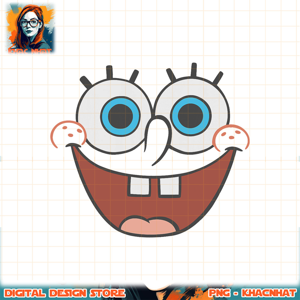 Spongebob SquarePants Large Smile png, digital download, instant .jpg