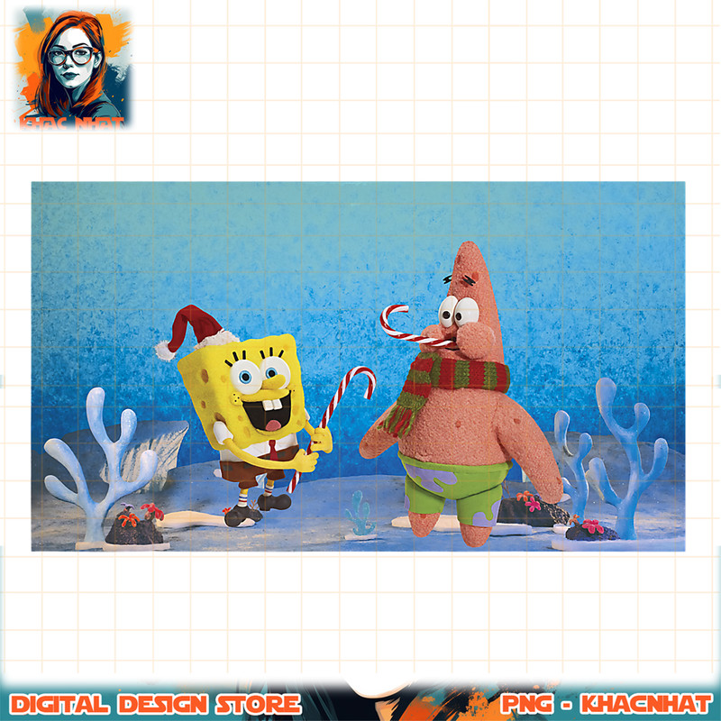 Spongebob Squarepants Patrick Star Christmas Buddies png, digital download, instant .jpg