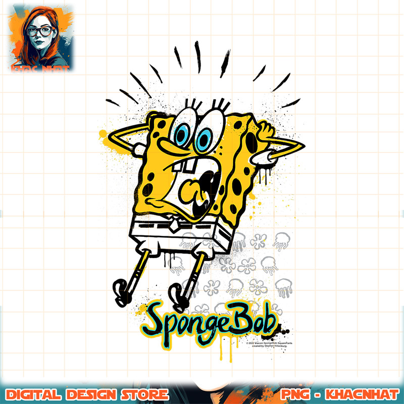 SpongeBob SquarePants Shocking! png, digital download, instant .jpg