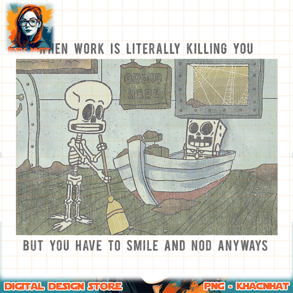SpongeBob SquarePants Smile And Nod Text Meme png, digital download, instant .jpg