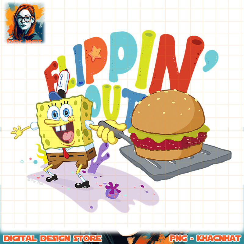 SpongeBob SquarePants Sponge On The Run Flippin_ Out png, digital download, instant .jpg