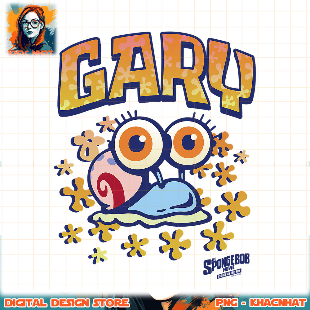 SpongeBob SquarePants Sponge On The Run Gary png, digital download, instant .jpg