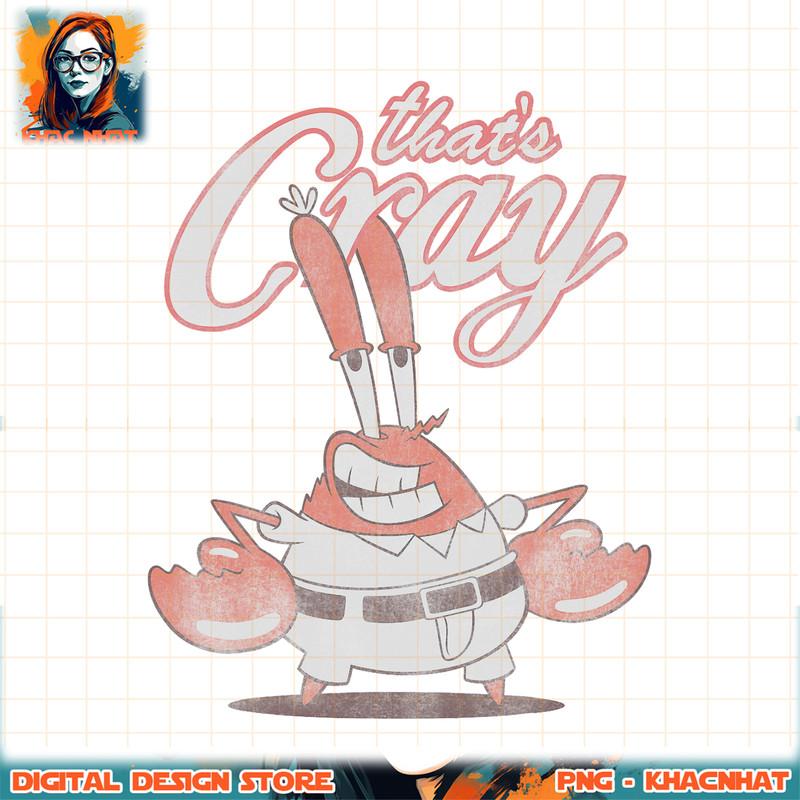 Spongebob SquarePants That_s Cray Mr. Crabs png, digital download, instant .jpg