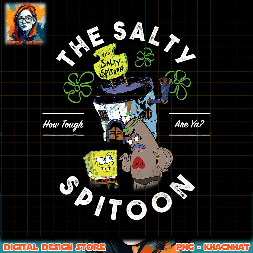 SpongeBob SquarePants The Salty Spitoon How Tough Are Ya png, digital download, instant .jpg