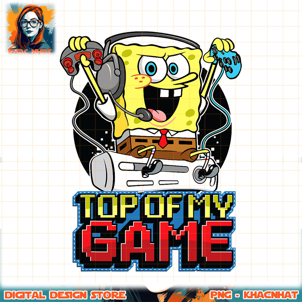 Spongebob SquarePants Top Of My Game png, digital download, instant .jpg