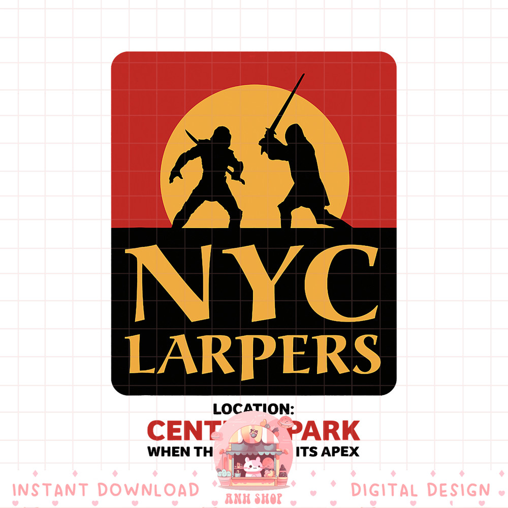 Marvel Hawkeye NYC Larpers Poster png, digital download, instant .jpg
