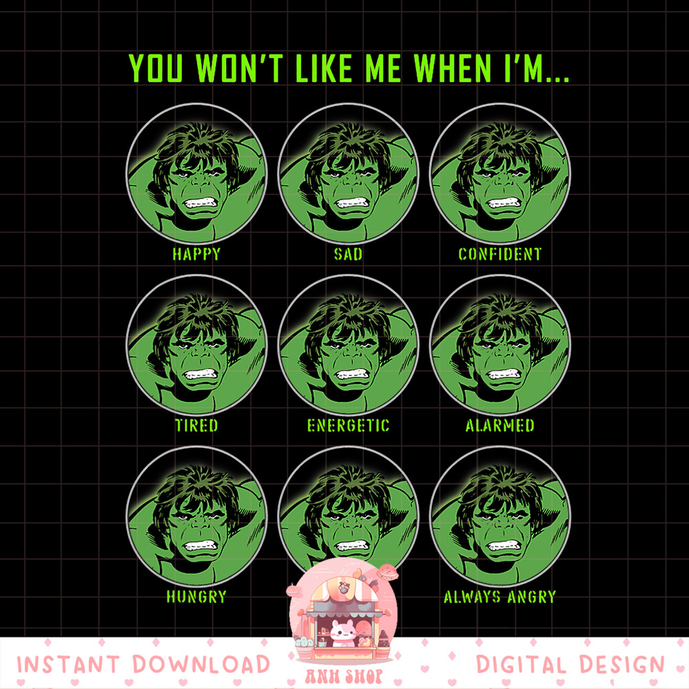 Marvel Hulk Classic Comic Expressions Of Hulk Grid png, digital download, instant.pngMarvel Hulk Classic Comic Expressions Of Hulk Grid png, digital download, i