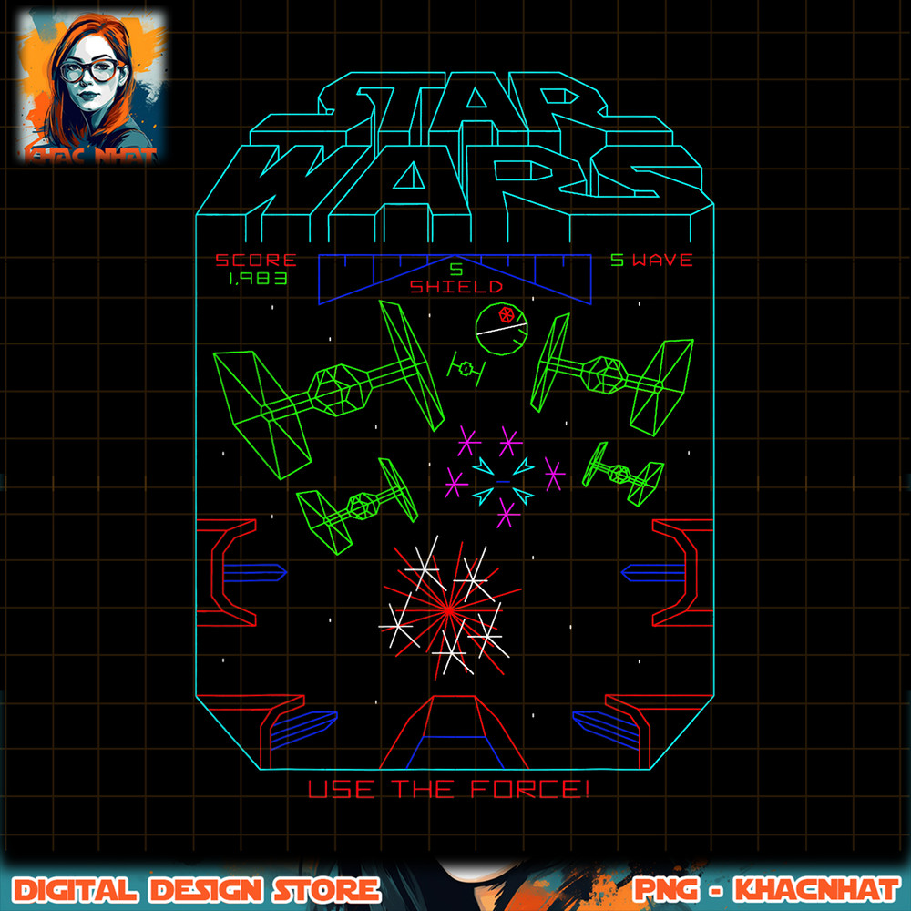 Star Wars Space Fight Vintage Arcade Graphic png, digital download, instant png, digital download, instant .jpg