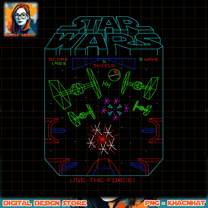 Star Wars Space Fight Vintage Arcade Graphic png, digital download, instant png, digital download, instant .jpg