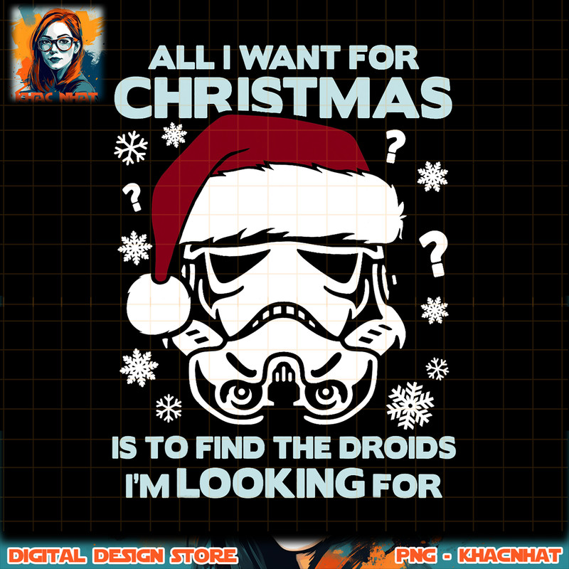 Star Wars Storm Trooper Droid Looking Christmas png, digital download, instant png, digital download, instant .jpg