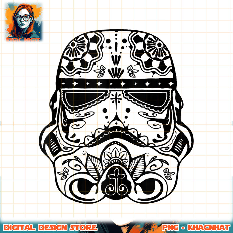 Star Wars Sugar Skull Stormtrooper Helmet Portrait Tank Top .jpg