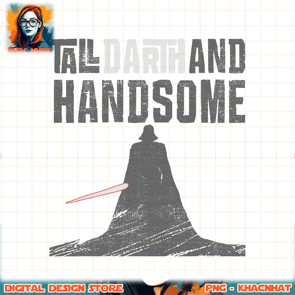 Star Wars Tall Darth and Handsome Funny Men_s png, digital download, instant .jpg
