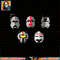 Star Wars The Bad Batch Clone Force 99 Helmets png, digital download, instant .jpg