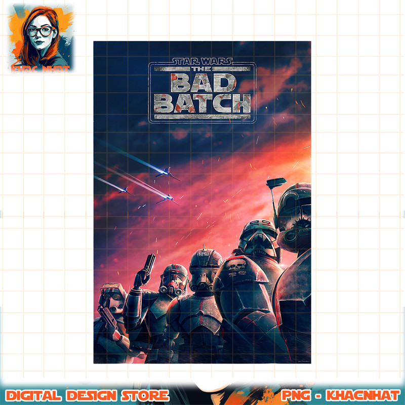 Star Wars The Bad Batch Series Elite Clones Poster png, digital download, instant .jpg
