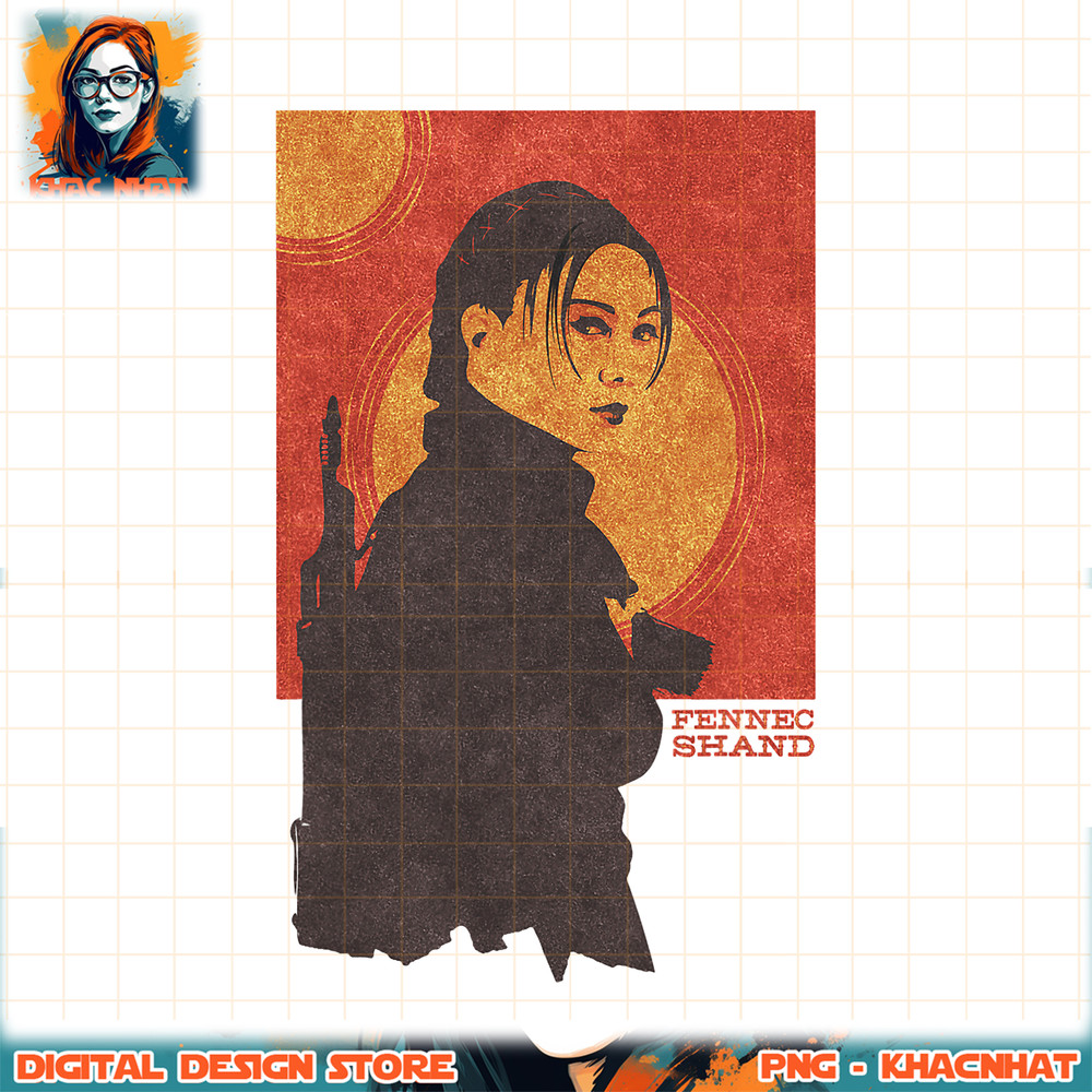 Star Wars The Book of Boba Fett Fennec Shand Red Tatooine png, digital download, instant .jpg