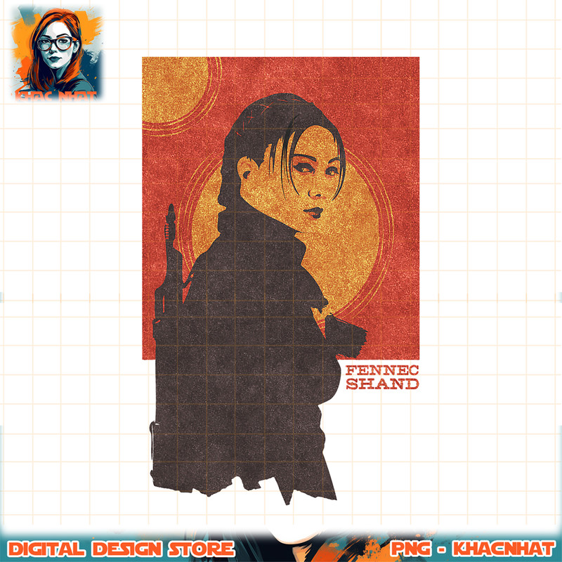Star Wars The Book of Boba Fett Fennec Shand Red Tatooine png, digital download, instant .jpg