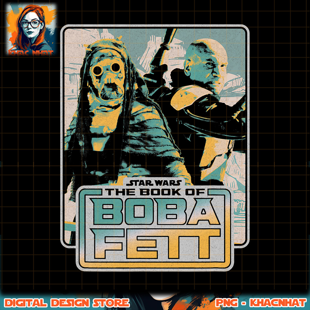 Star Wars The Book Of Boba Fett Tusken Raider Retro Style png, digital download, instant .jpg