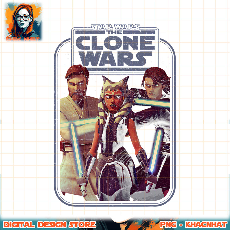 Star Wars The Clone Wars Heroes Group Shot png, digital download, instant .jpg