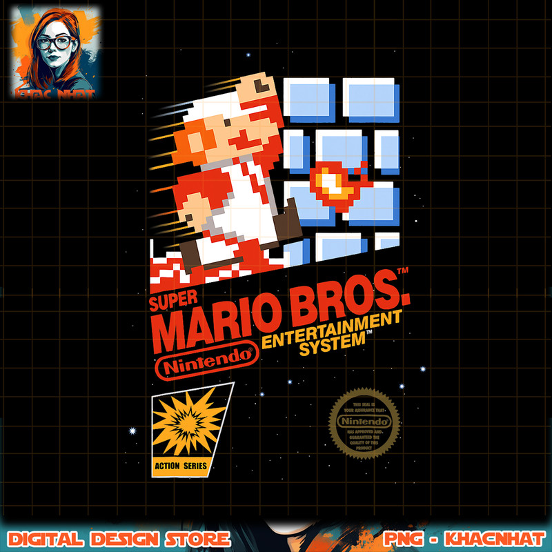 Super Mario Mario Dashin Action Graphic png, digital download, instant png, digital download, instant .jpg