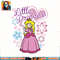 Super Mario Peach Little Princess Flowers And Hearts Poster png, digital download, instant .jpg