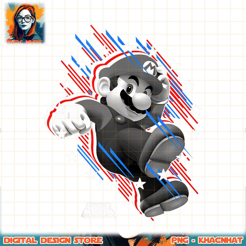 Super Mario Stars And Stripes Fast Mario Portrait Tank Top .jpg
