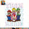 Super Mario Team Mario Group Shot Star Background Poster png, digital download, instant .jpg
