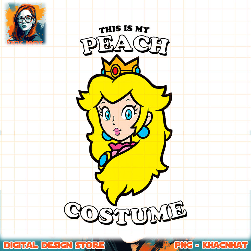 Super Mario This Is My Peach Costume png, digital download, instant .jpg