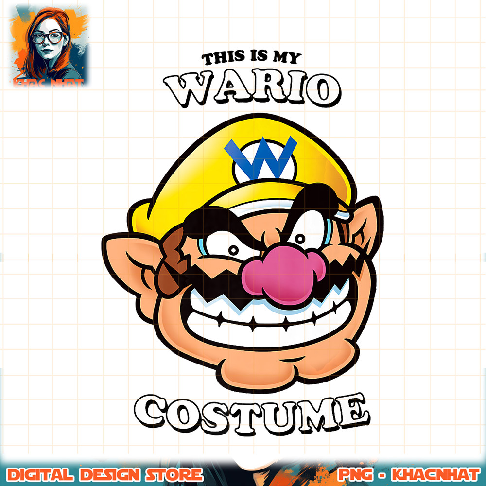 Super Mario This Is My Wario Costume Premium png, digital download, instant .jpg
