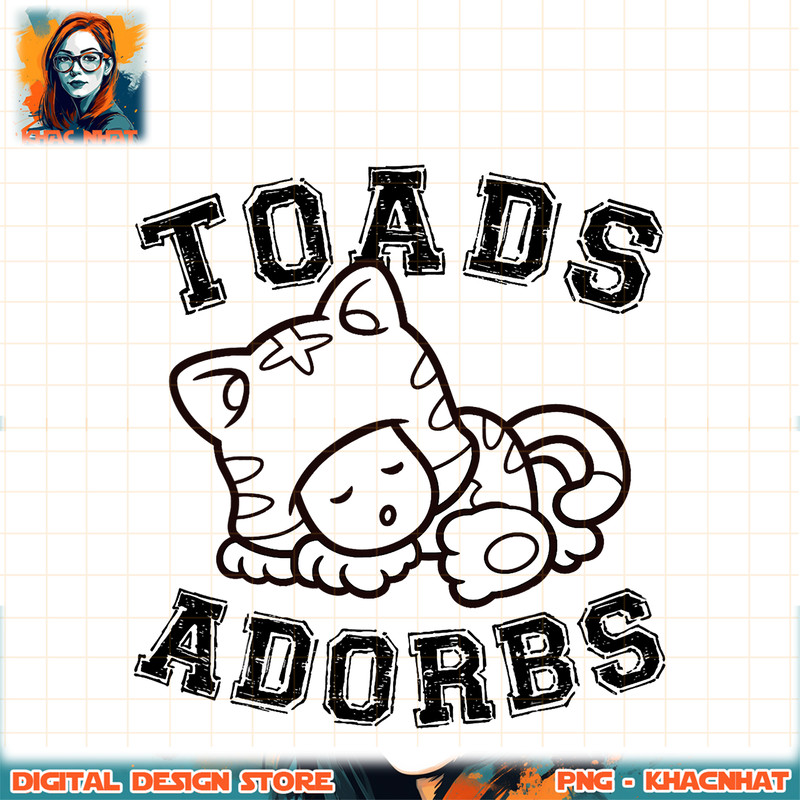 Super Mario Toads Adorbs Toad Outline png, digital download, instant .jpg