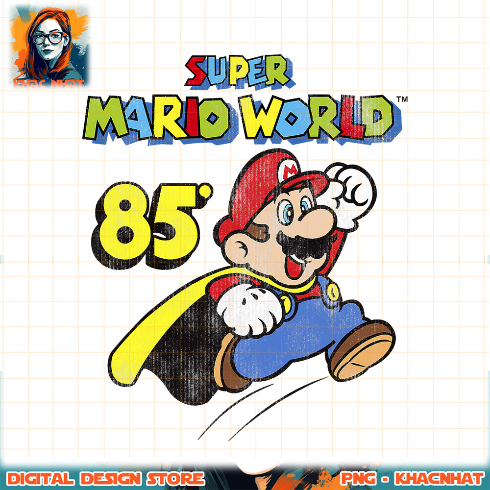 Super Mario World Cape Mario Jump 85_ Graphic png, digital download, instant png, digital download, instant .jpg