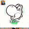 Super Mario Yoshi Silhouette Kanji Style Graphic png, digital download, instant png, digital download, instant .jpg