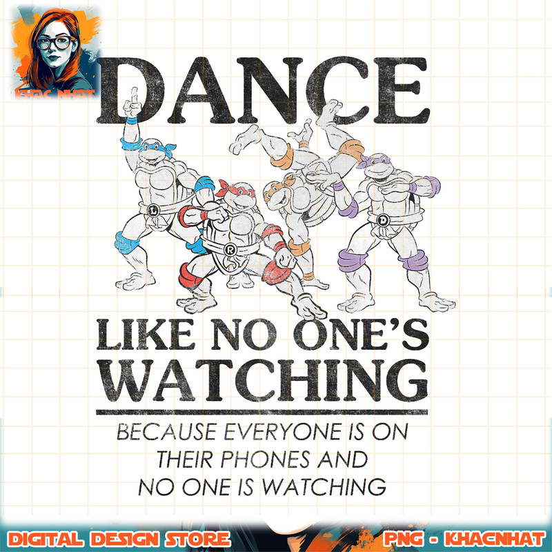 Teenage Mutant Ninja Turtles Dance Group Premium png, digital download, instant .jpg