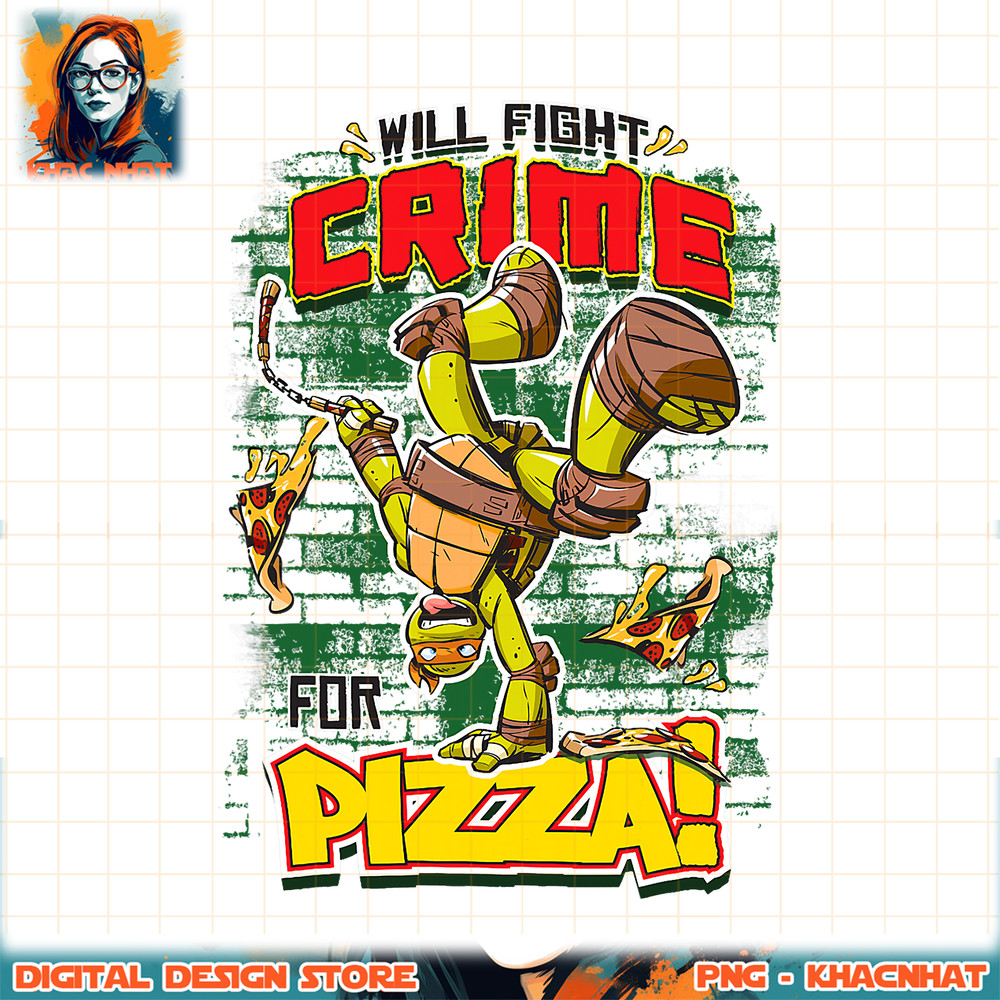 Teenage Mutant Ninja Turtles Fight Crime For Pizza png, digital download, instant .jpg