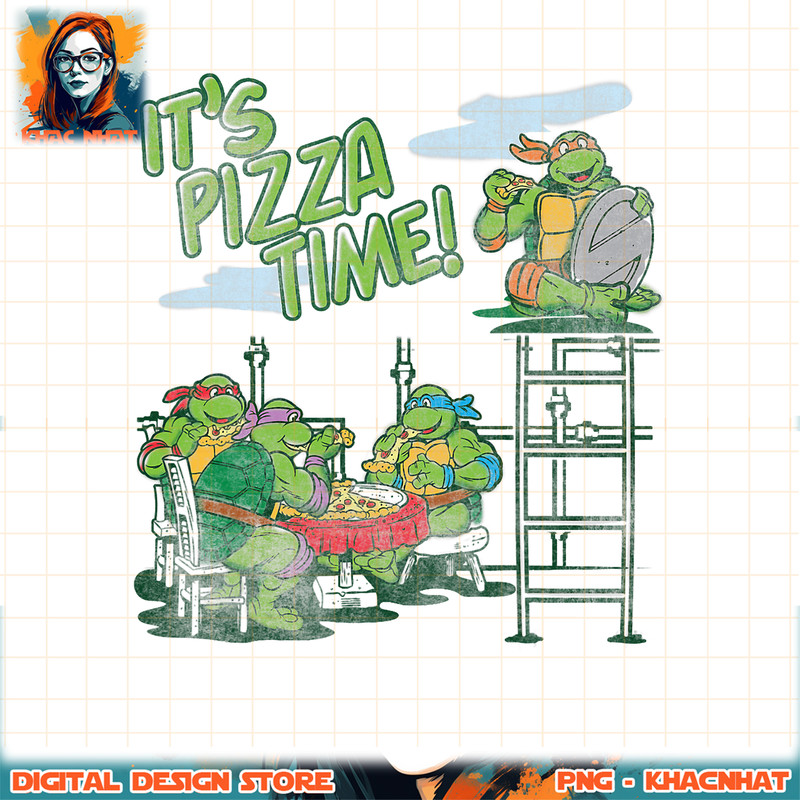 Teenage Mutant Ninja Turtles It_s Pizza Time png, digital download, instant .jpg